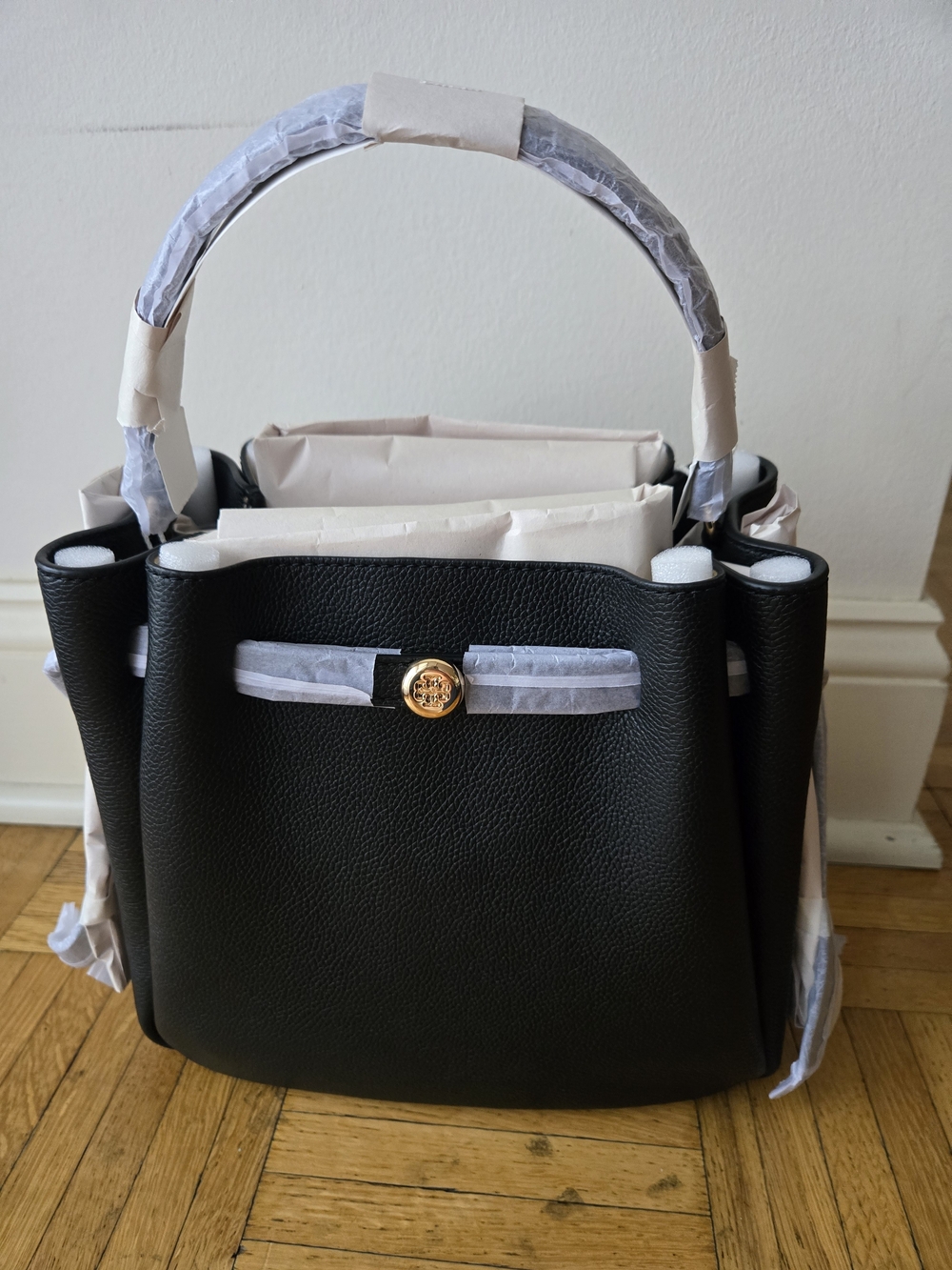 Brand New With Tags Tory Burch Romy Buckst Bag with Gold Accent
